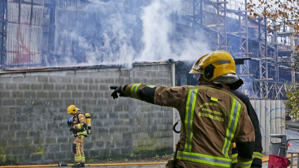 Incendio en los astilleros de Placeres