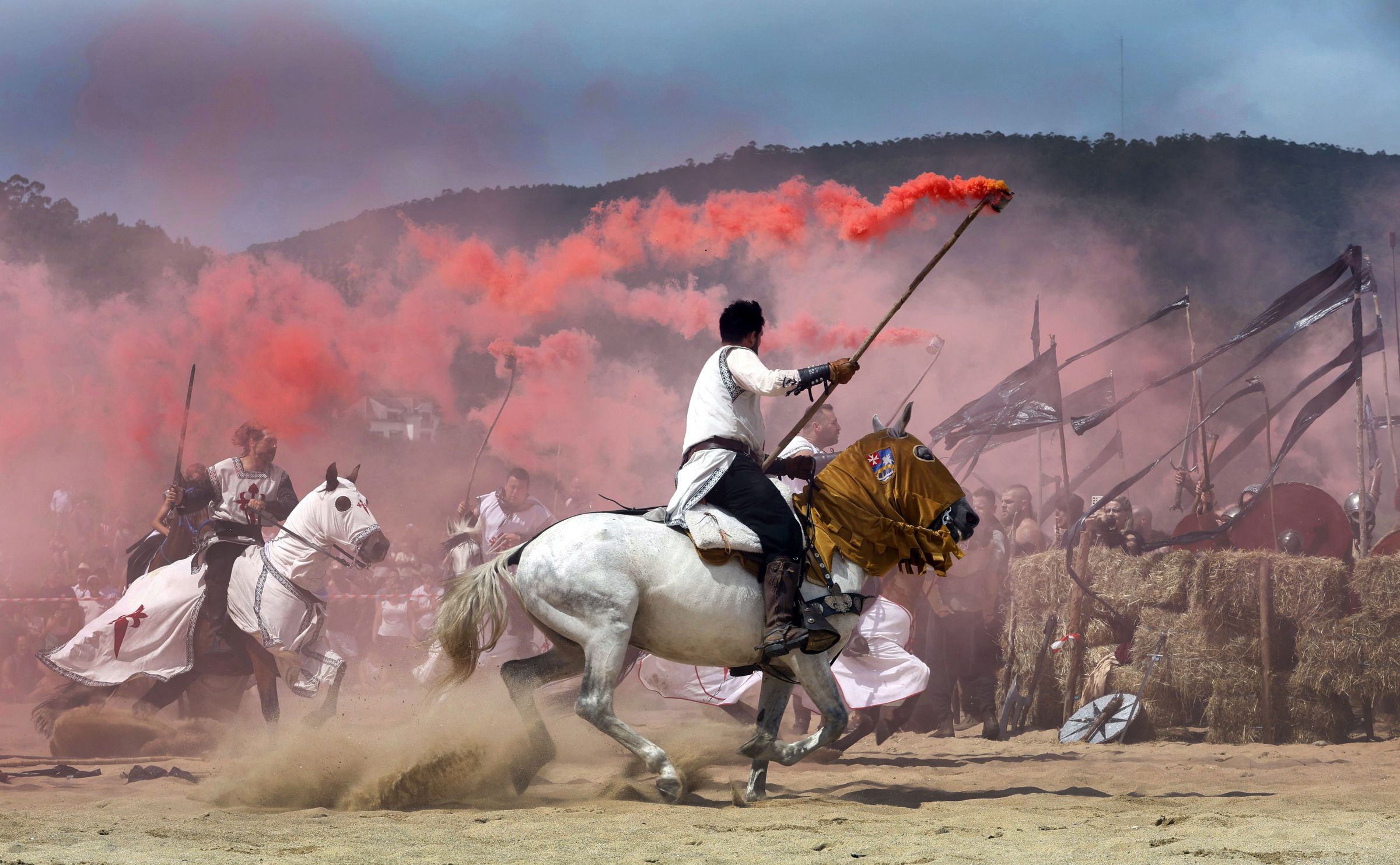 Espectculo do Desembarco Viquingo na praia de San Romn no Vicedo. 26/07/2025