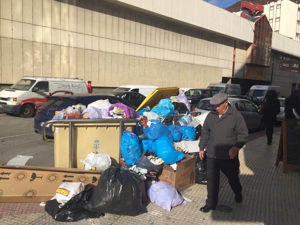 Cuarto día de la basura sin recoger