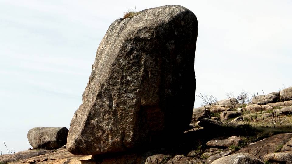 Monte de O Pindo.Formación rocosa en la Corte de Arriba