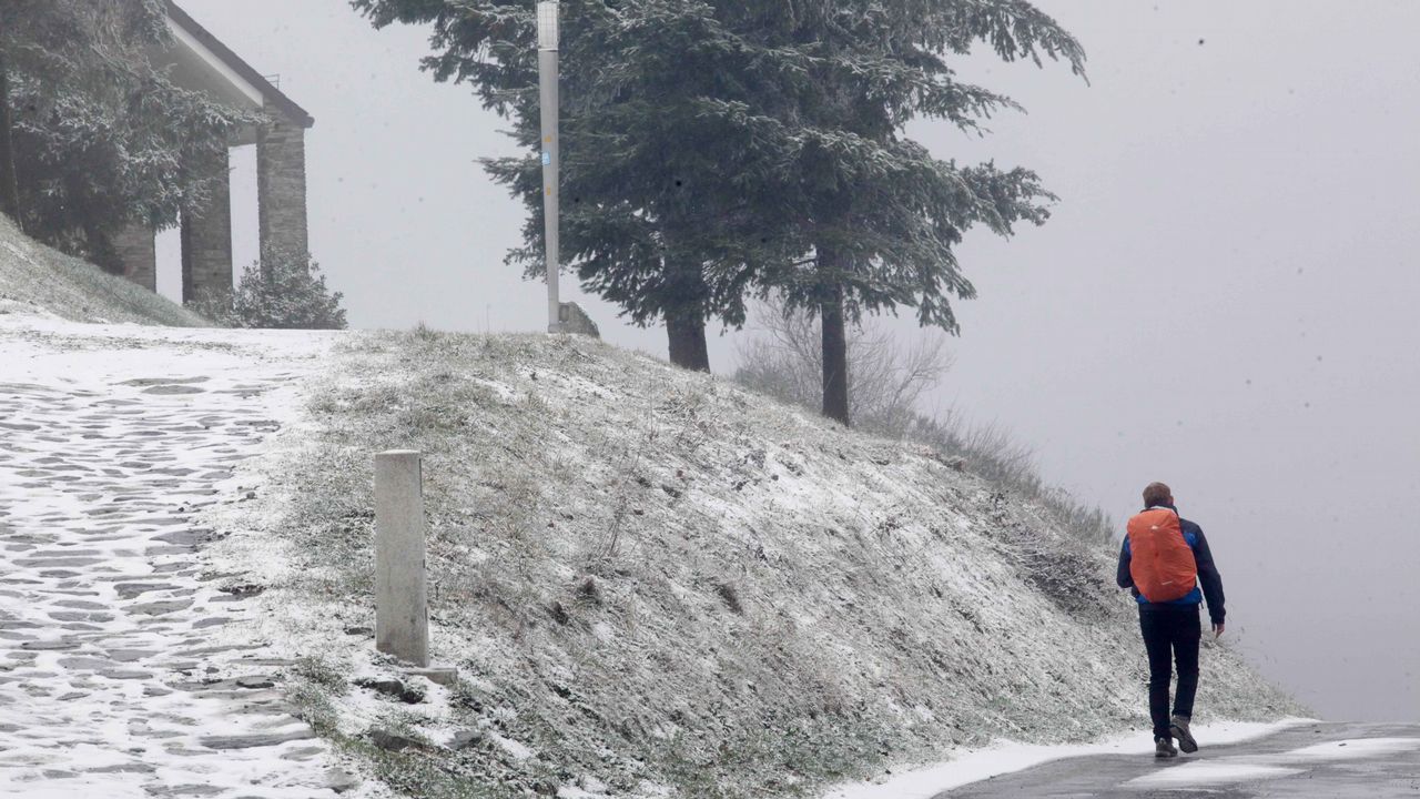 Nieve en O Cebreiro