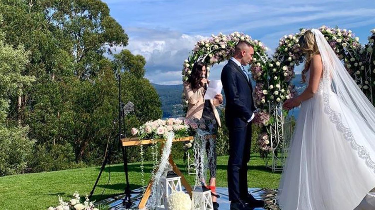 Vicente Iborra, con su pareja