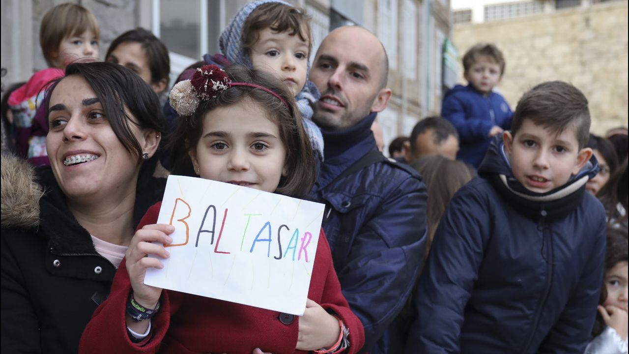 Los niños, esperando a los Reyes en Santiago