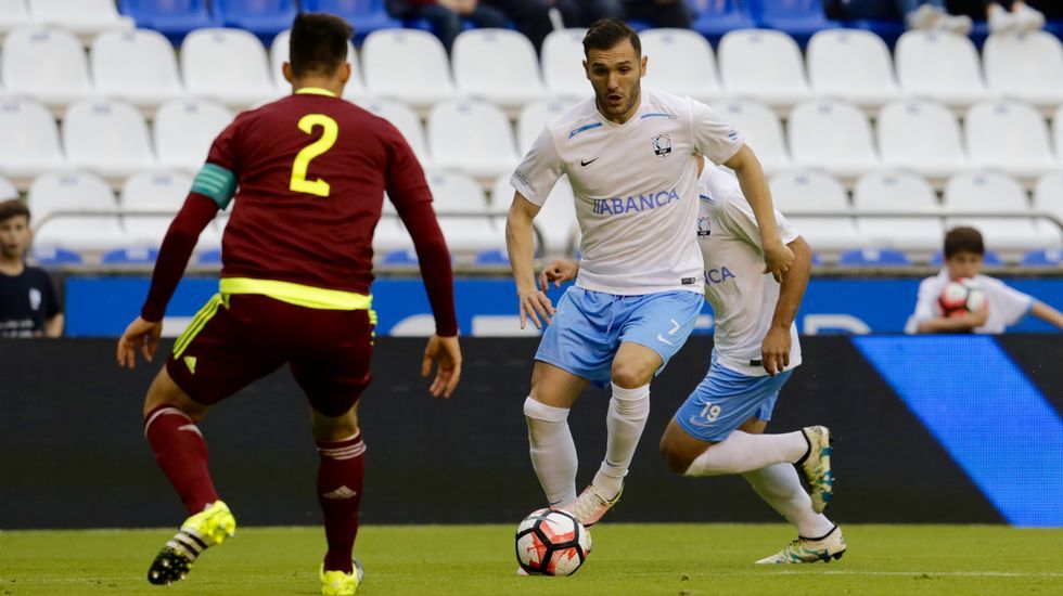 Foto de formación del Galicia-Venezuela del 2016 en el que coincidieron Denis, Sergio, Aspas y Hugo Mallo
