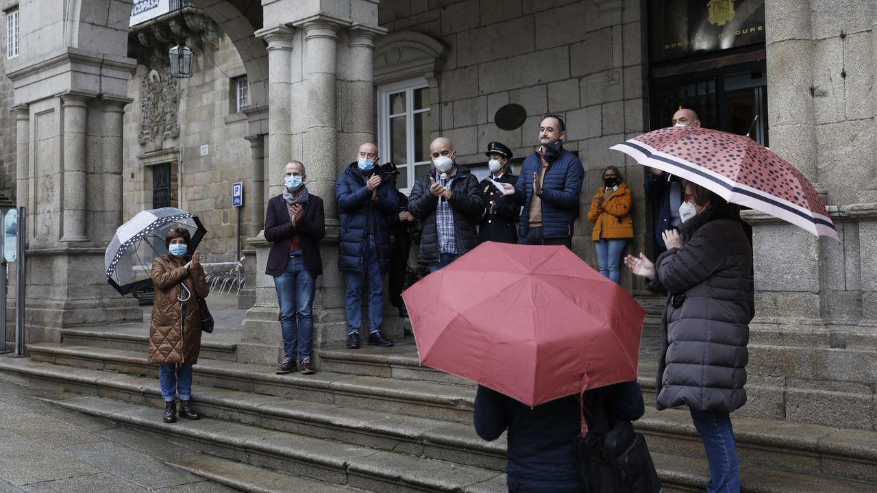Concentracóon ante el Concello de Ourense