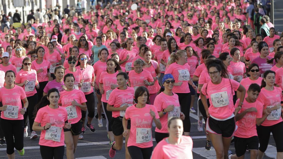La boxeadora Marta Brañas, participante en la carrera de la mujer