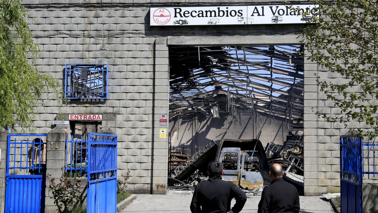 La nave de Al Volante quedó totalmente calcinada