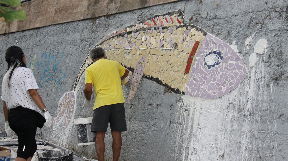 Alrededor de 500 personas participaron en la elaboración del mural