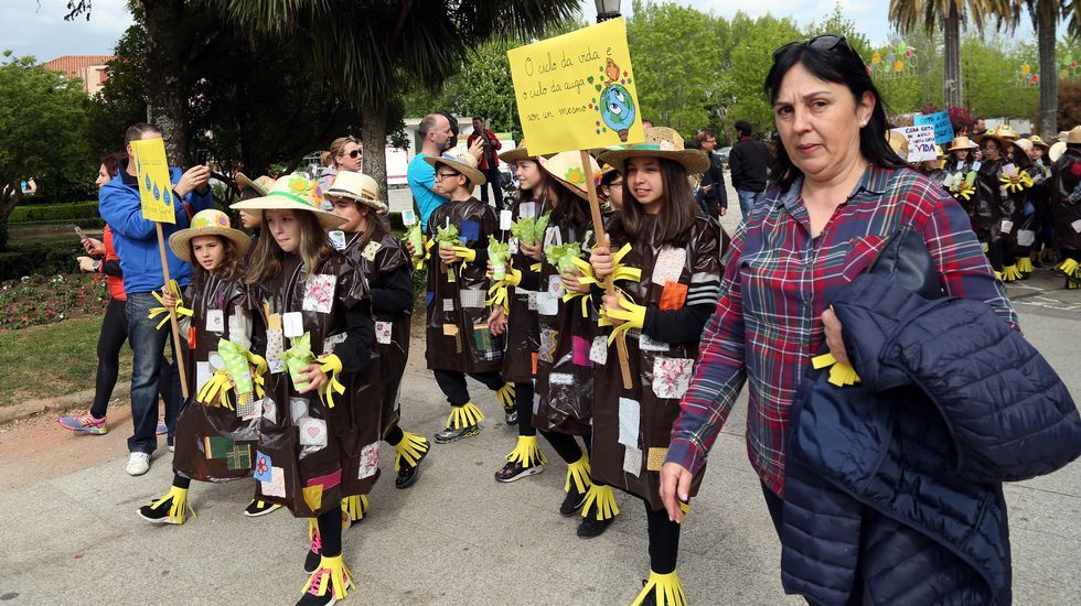 Proyecto Voz Natura del Colegio Jaime Balmes celebrando el día da terra