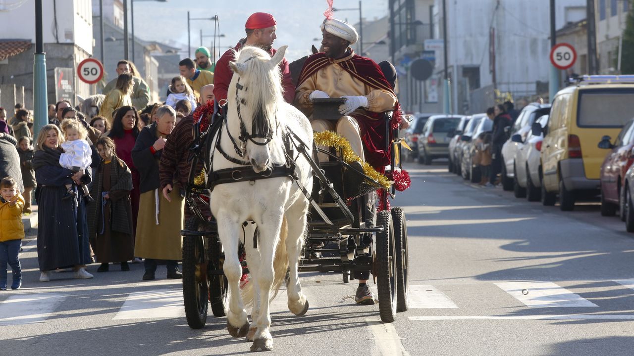 La tradicional foto en el regazo de los Reyes, para avisarles de lo que les hemos pedido
