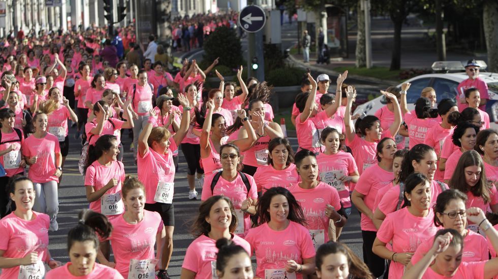 La boxeadora Marta Brañas, participante en la carrera de la mujer
