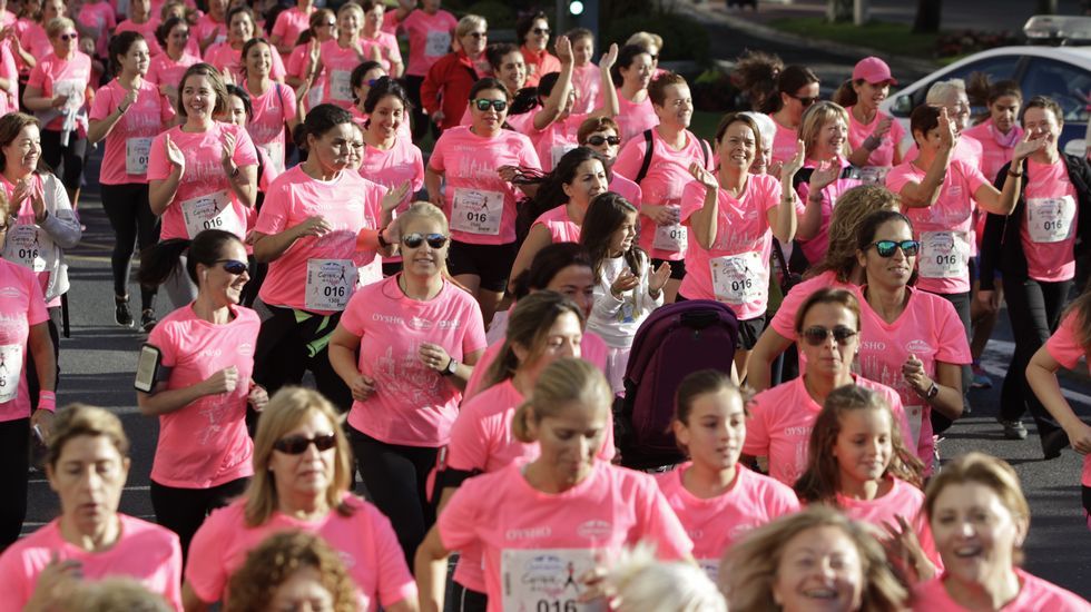 La boxeadora Marta Brañas, participante en la carrera de la mujer