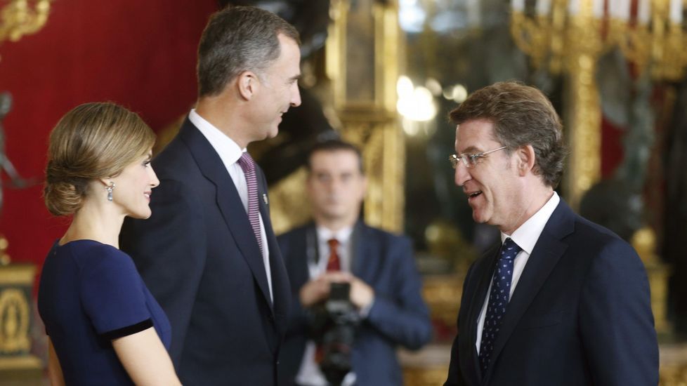 Con el presidente de la Xunta, Alberto Núñez Feijoo.