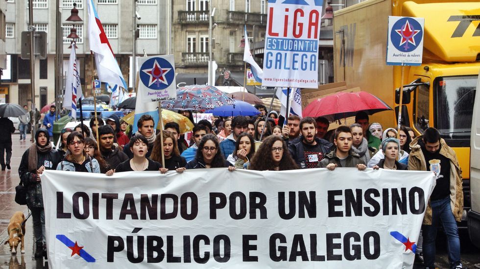 Manifestación en Pontevedra