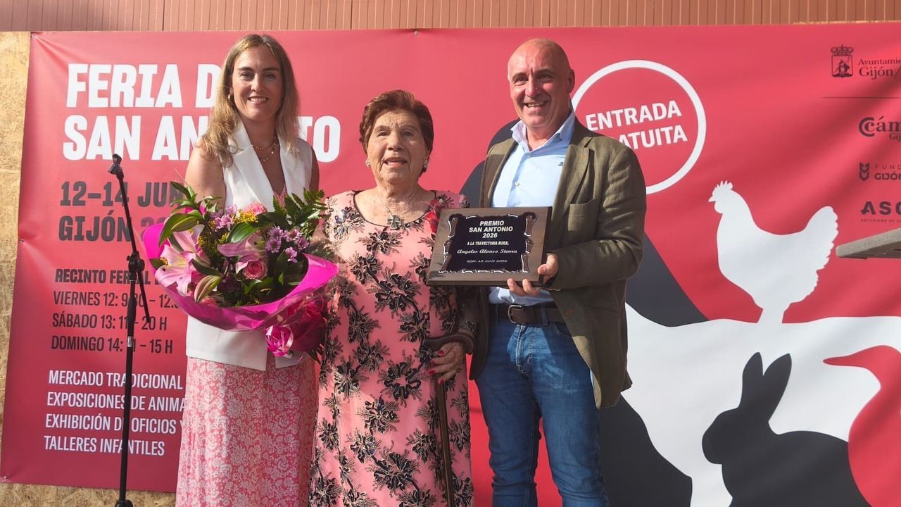 CriaderoCanino.La agricultora Angelita Alonso, primera galardonada con el Premio San Antonio a la Trayectoria Rural de Gij�n