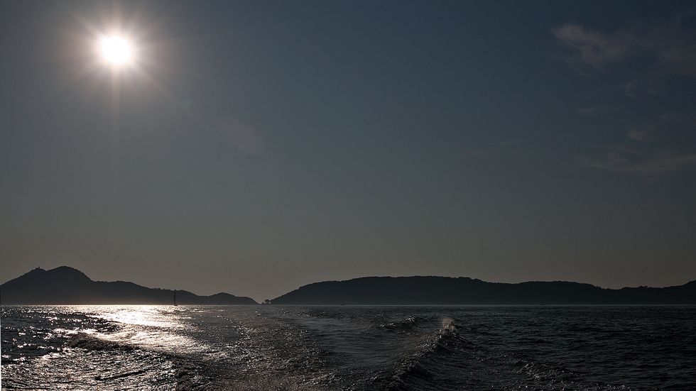 El ocaso en las Cíes