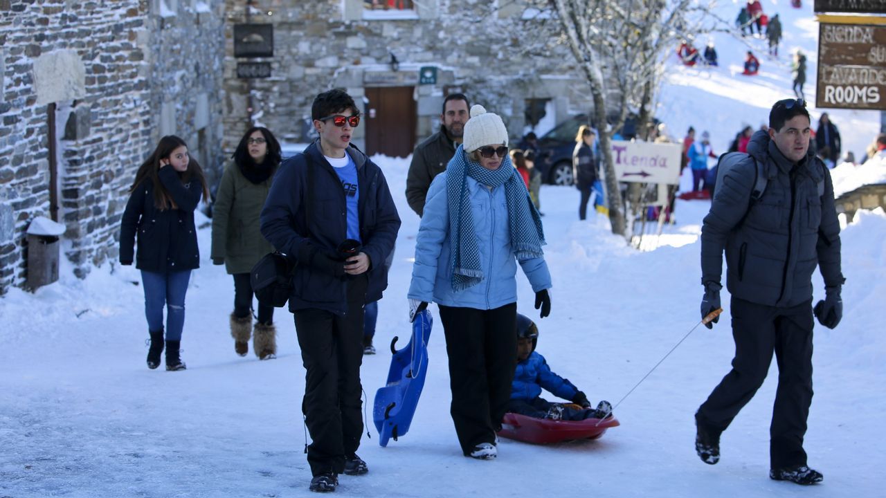 O Cebreiro es actualmente el lugar que más visitantes recibe atraídos por la nieve