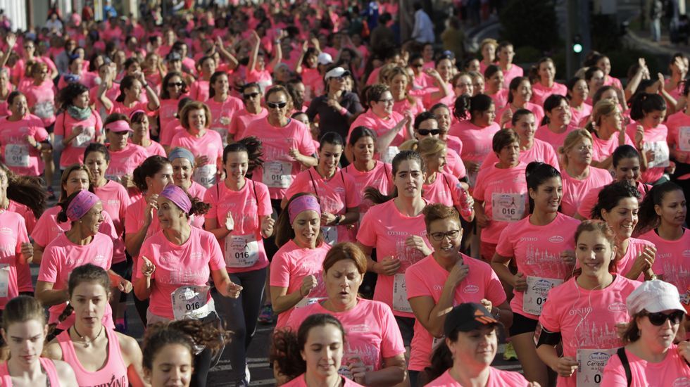 La boxeadora Marta Brañas, participante en la carrera de la mujer
