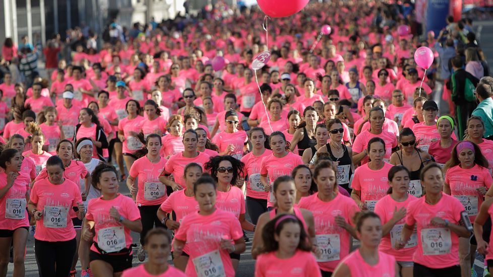La boxeadora Marta Brañas, participante en la carrera de la mujer