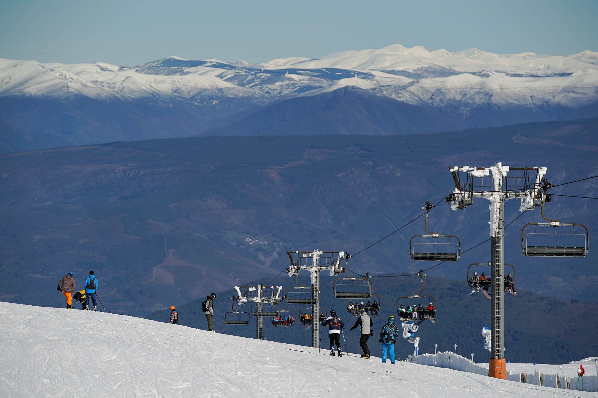 Breve temporada de neve en Manzaneda. 31/01/2025
