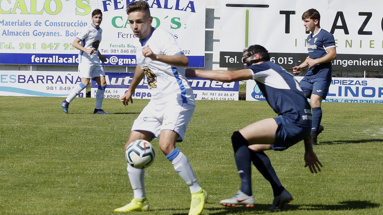 Partido entre el Boiro y el Lemos, de la fase de ascenso a Tercera