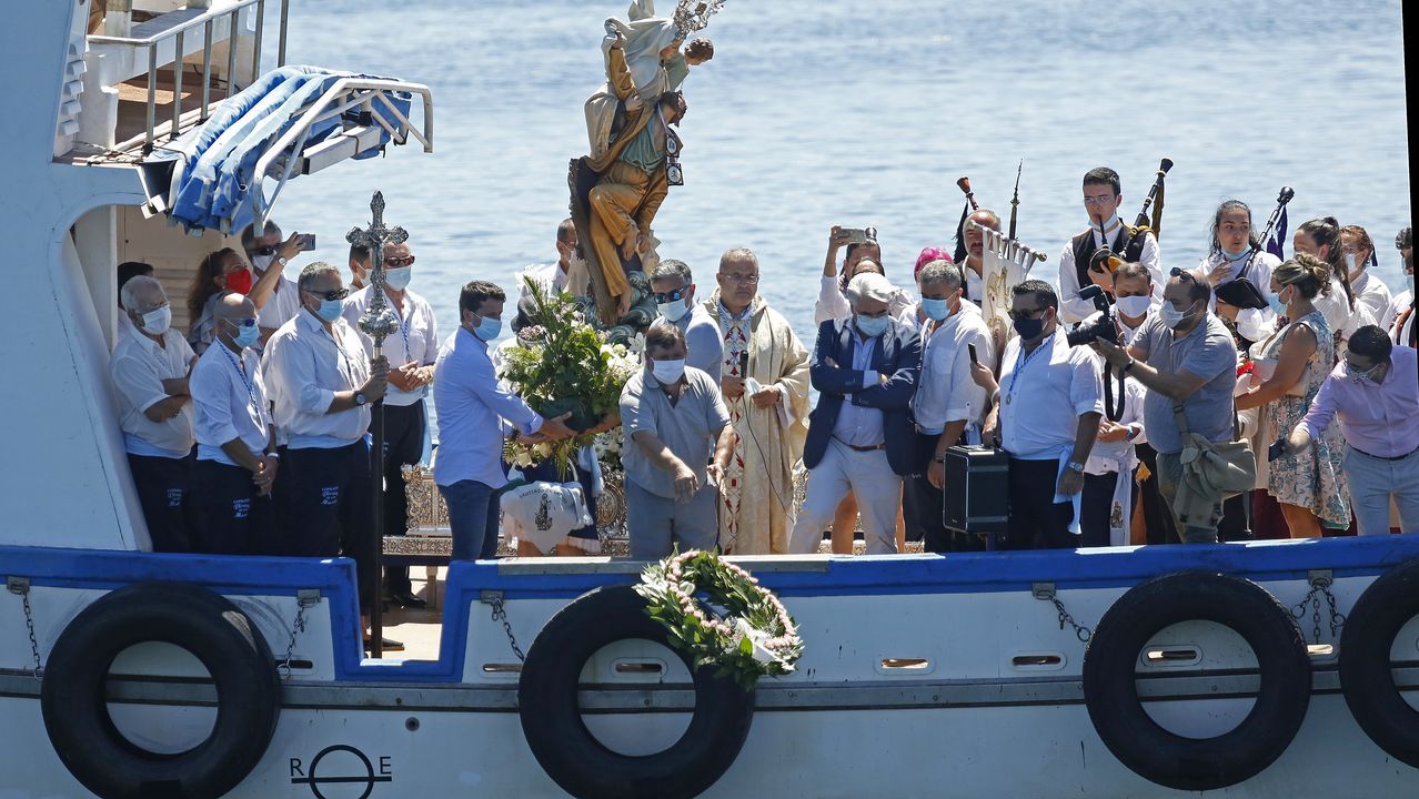 Procesión del Carmen en Lampón 2020