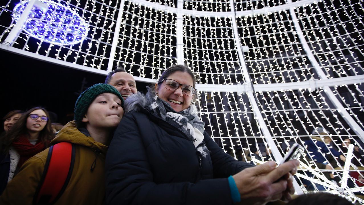 .Encendido del alumbrado navideño en A Coruña