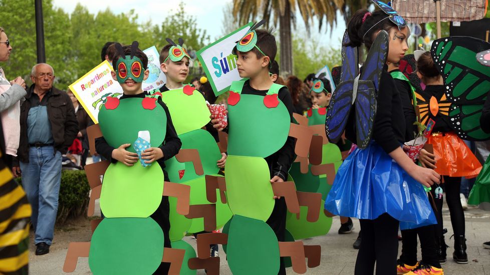 Proyecto Voz Natura del Colegio Jaime Balmes celebrando el día da terra