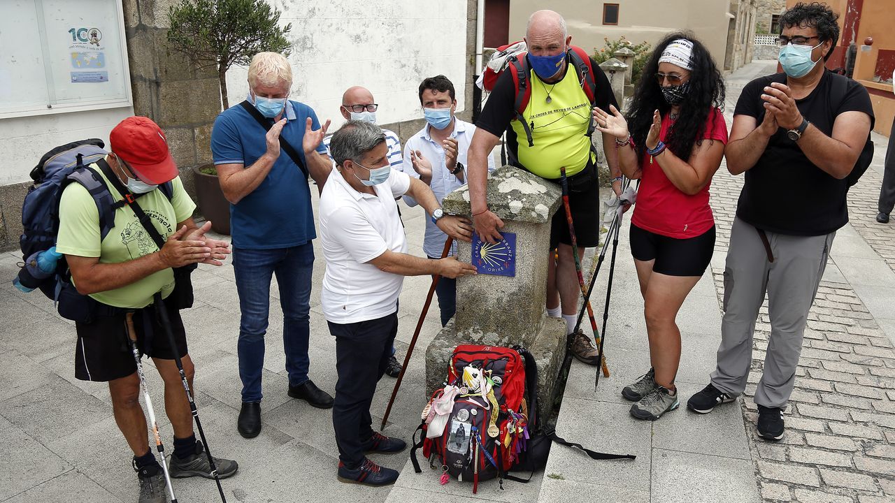 conmemoracion da chegada dos primeiros peregrinos polo camiño a orixe. os alcaldes recorrerán o ultimo tramo, desde o porto ata a igrexa en Corrubedo