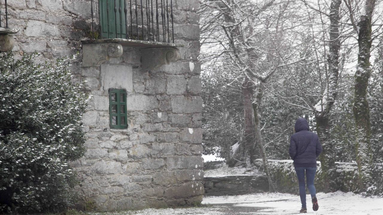 Nieve en O Cebreiro