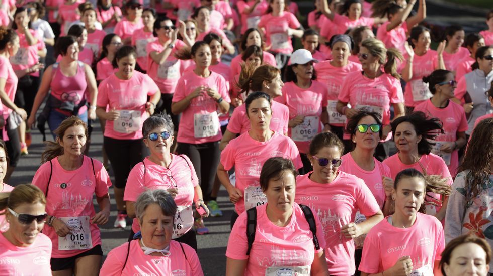 La boxeadora Marta Brañas, participante en la carrera de la mujer