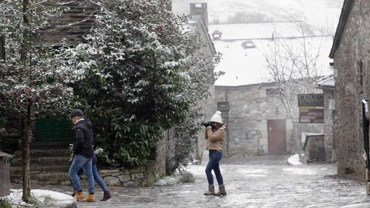 Nieve en O Cebreiro