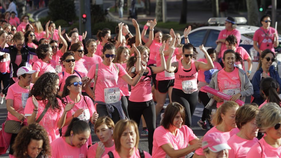 La boxeadora Marta Brañas, participante en la carrera de la mujer