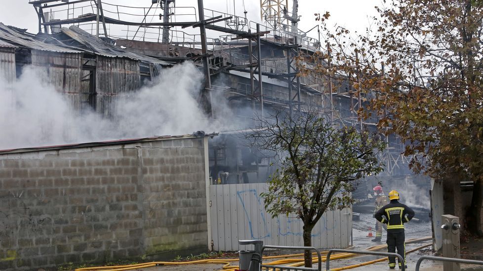 Incendio en los astilleros de Placeres