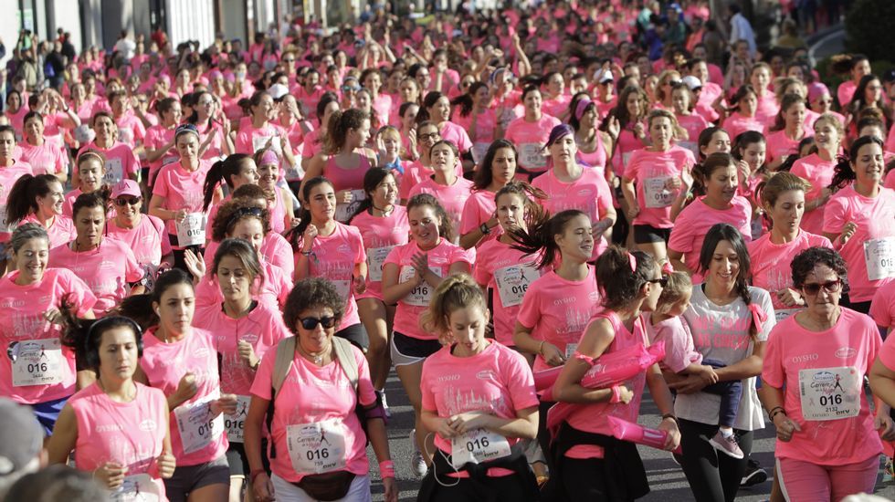 La boxeadora Marta Brañas, participante en la carrera de la mujer