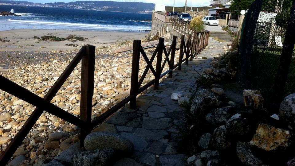 Carballo XXL.Temporal en la playa de A Frouxeira, en Valdoviño
