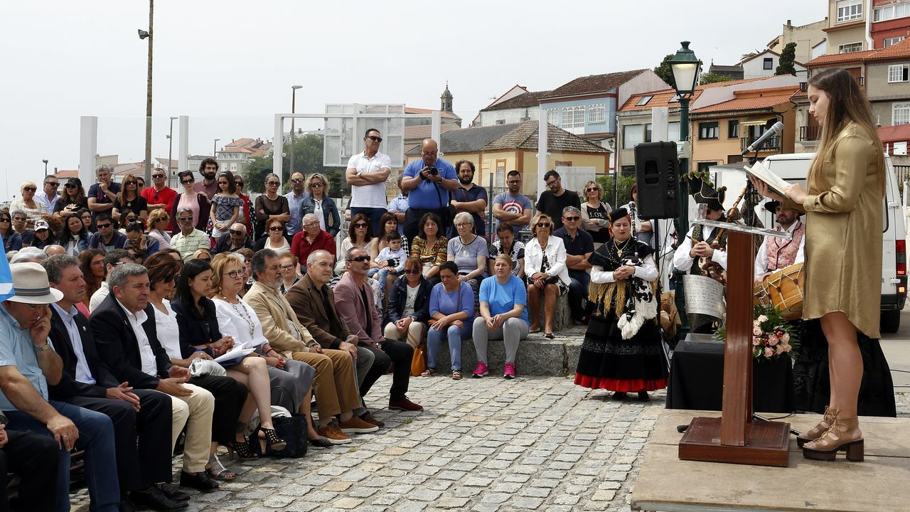 ACTO DEL HOMENAJE A PLACIDO BETANZOS EN EL QUE BAUTIZO´CON SU NOMBRE EL PASEO MARITIMO DE PALMEIRA