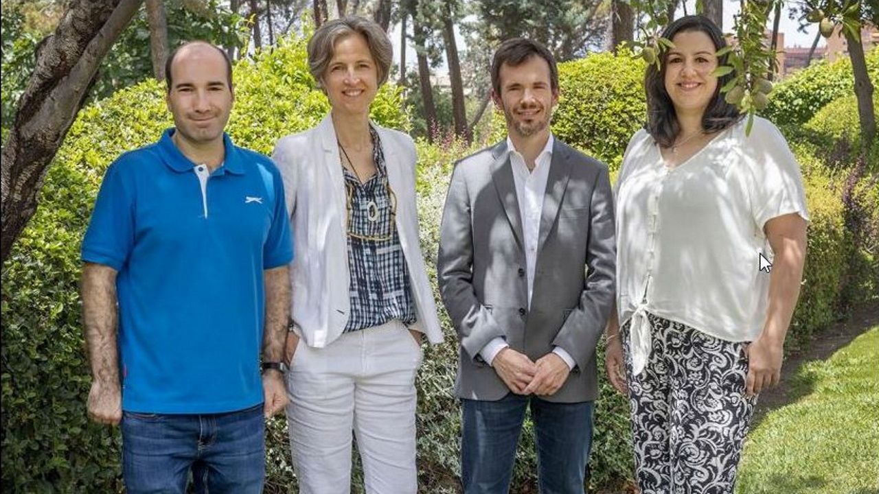 Alberto S�nchez-Aguilera, Liset Men�ndez de la Prida, Manuel Valiente y Mariam Al-Masmudi Mart�n, de izquierda a derecha.