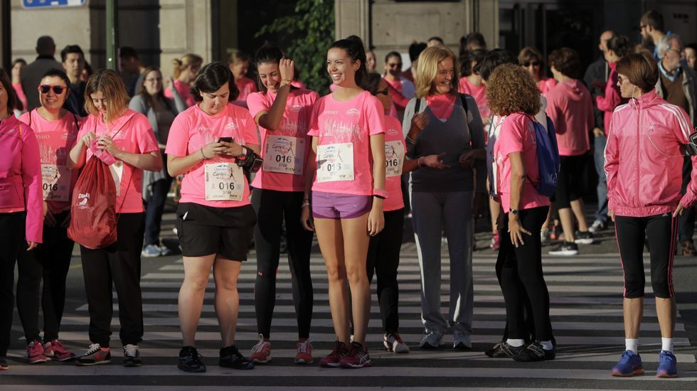 La boxeadora Marta Brañas, participante en la carrera de la mujer