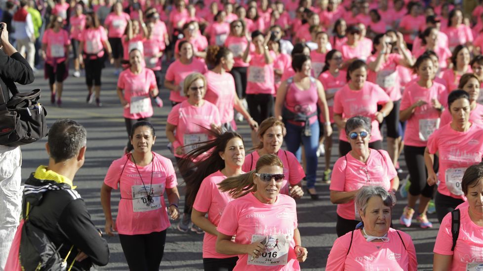 La boxeadora Marta Brañas, participante en la carrera de la mujer
