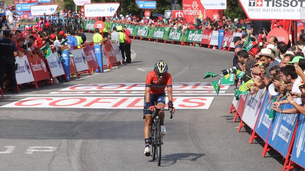 La llegada de la etapa de La Vuelta a Luíntra