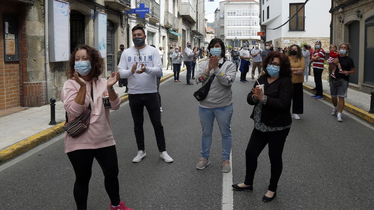 Protesta de los hosteleros por el cierre del municipio