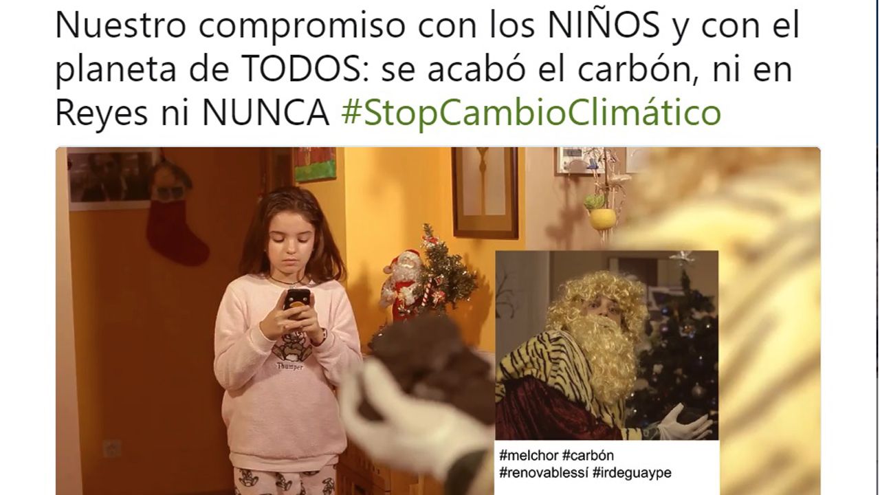 Campaña de Iberdrola contra el uso del carbón.Campaña de Iberdrola contra el uso del carbón