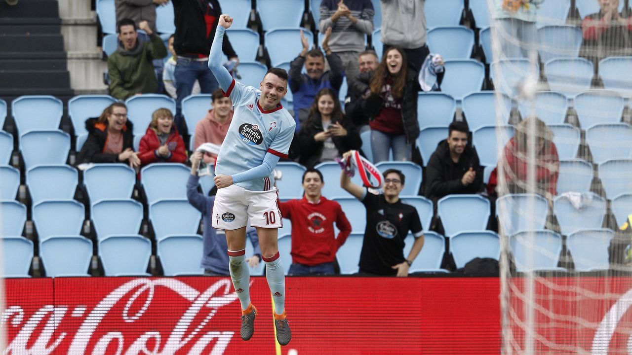 Celta-Sevilla (4-0) el 7 de abril del 2018. Triplete de Aspas
