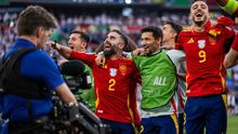 Dani Carvajal.Dani Carvajal con Espa�a en la Eurocopa
