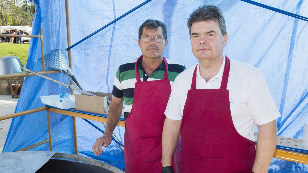 Los más mayores de la celebración: Rogelio Rey y Eliseo Bello, de 91 y 90 años.