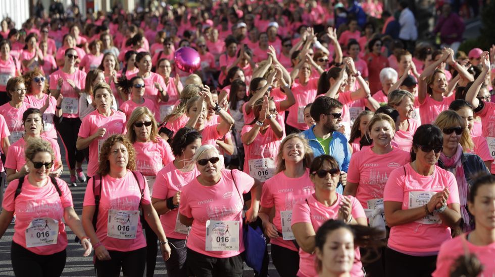 La boxeadora Marta Brañas, participante en la carrera de la mujer