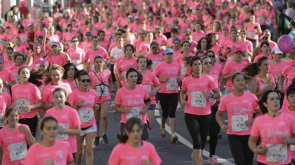 La boxeadora Marta Brañas, participante en la carrera de la mujer