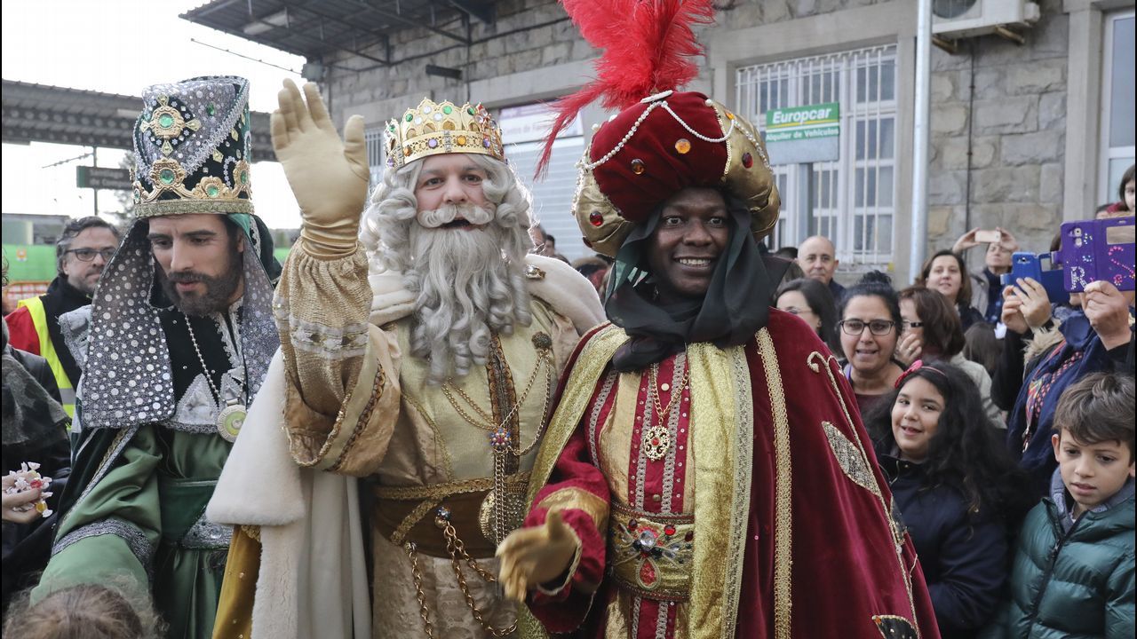 Sus Majestades de Oriente, a su paso por la capital gallega