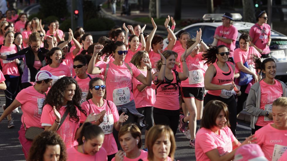 La boxeadora Marta Brañas, participante en la carrera de la mujer
